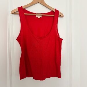 Sézane “John” tank in red. Size medium